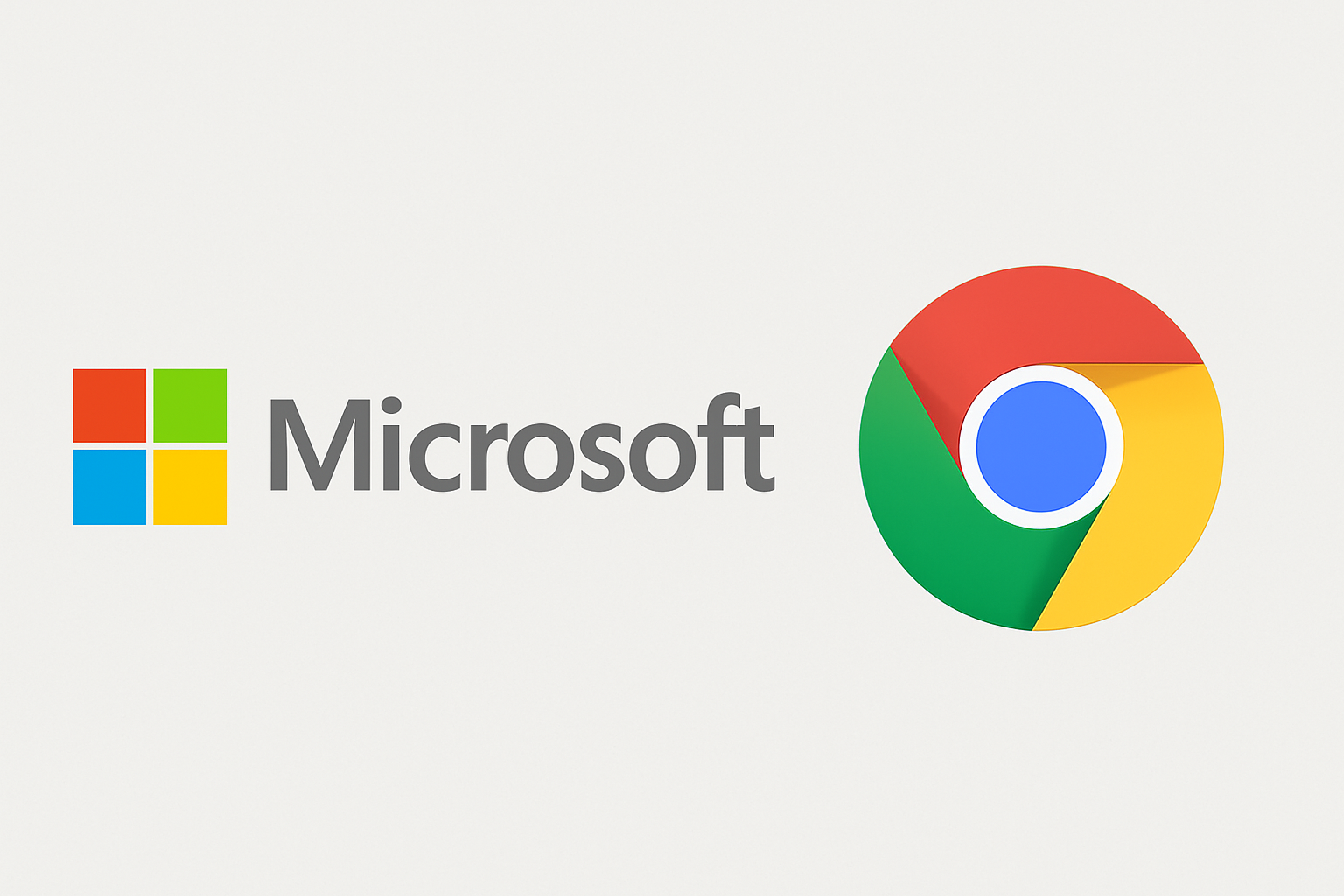 Simbolo microfosft e chrome