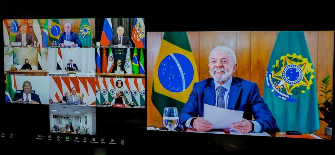 Lula durante reunião dos BRICS