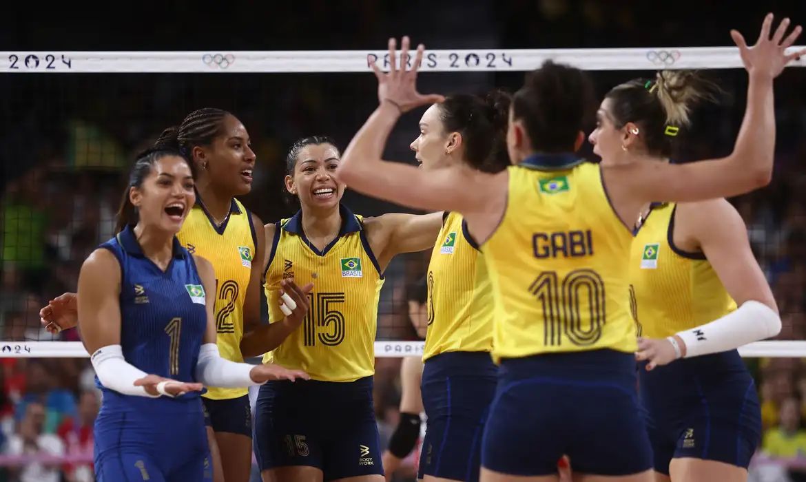 Imagem da seleção de vôlei 