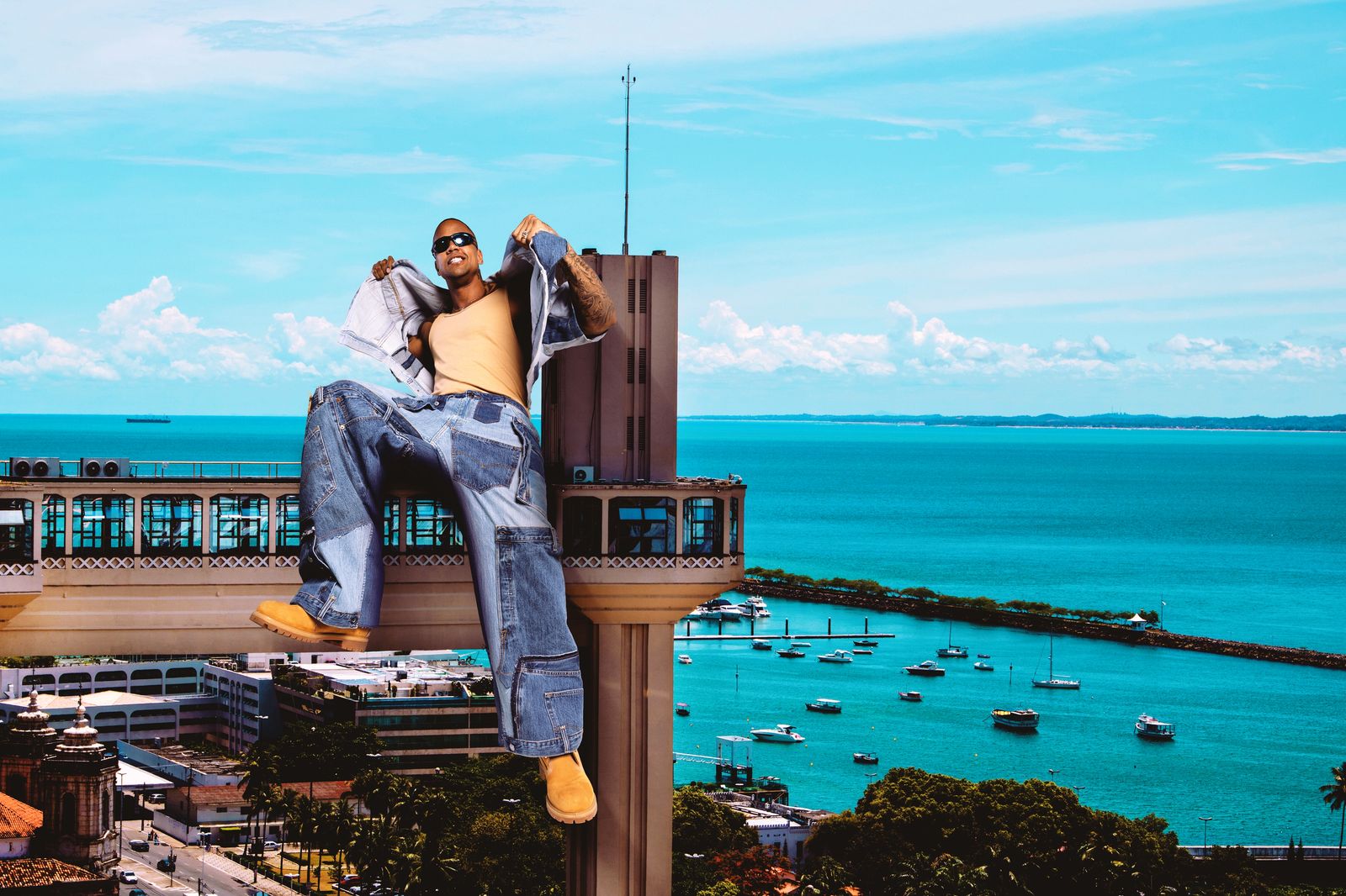 Foto Léo Santana revela estrutura do show gratuito de 20 anos de carreira