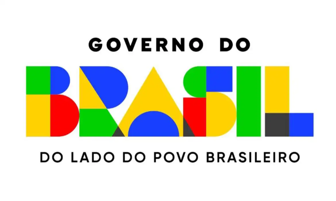logo do governo com novo slogan escrito
