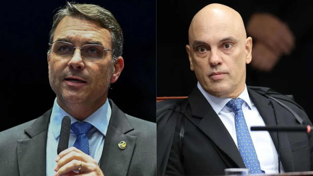 flavio bolsonaro e alexandre de moraes 