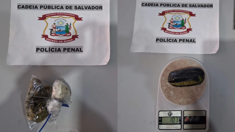 Foto  BodyScan flagra tentativa de entrada de drogas na Cadeia Pública de Salvador