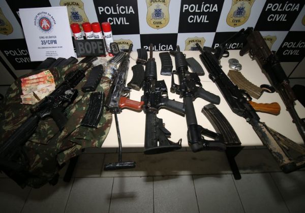 Bahia está entre os três estados que mais apreendem armas no país