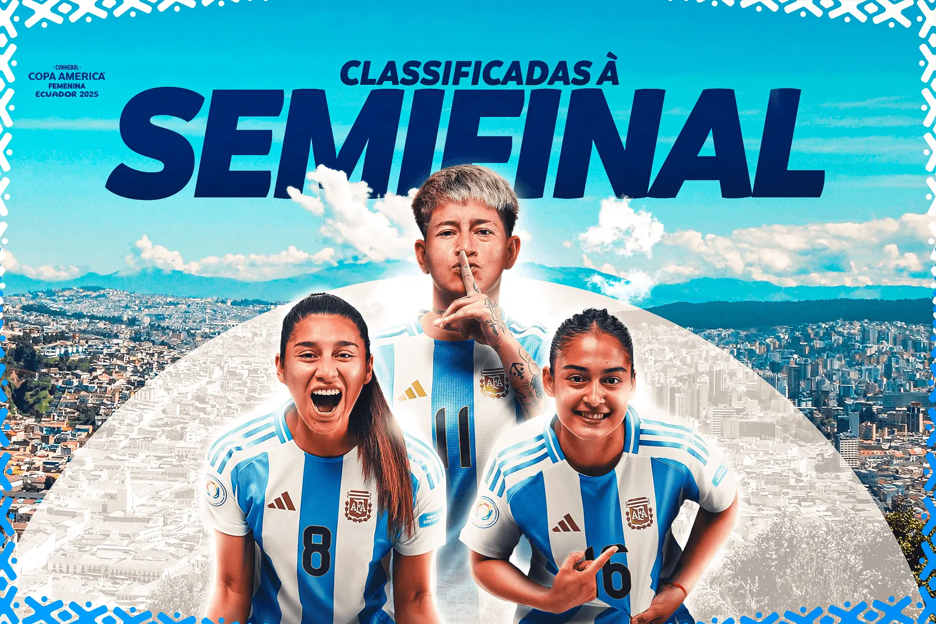 Argentina vence o Peru e é a primeira semifinalista da Copa América Feminina