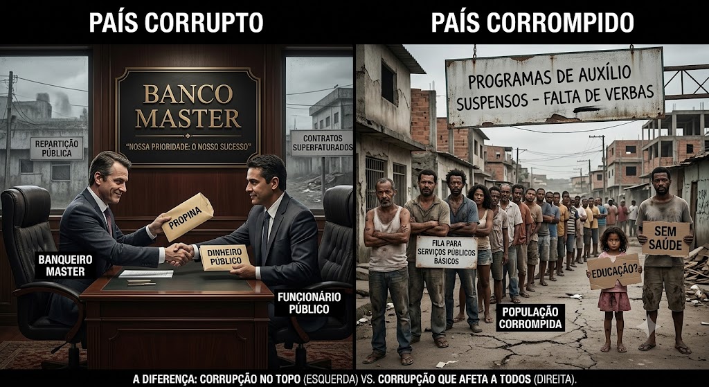 Foto  Uma nação corrompida ou corrupta?