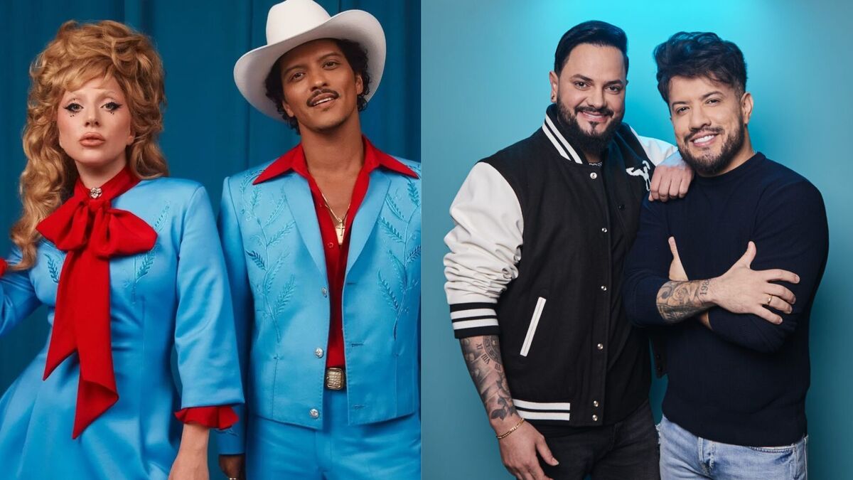 fotos de Lady Gaga e Bruno Mars - Diego & Victor Hugo