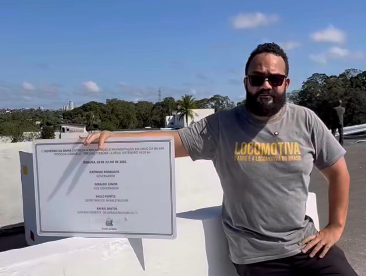 Ação de Leandro de Jesus em remoção de placa de viaduto na Bahia é criticada