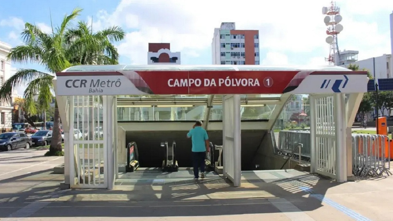 fachada da estação campo da polvora