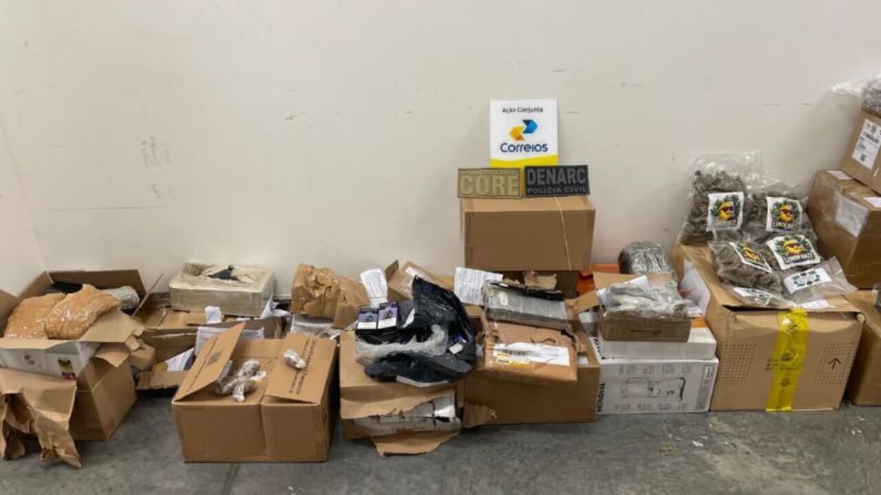Operação flagra drogas em pacotes dos Correios de Salvador