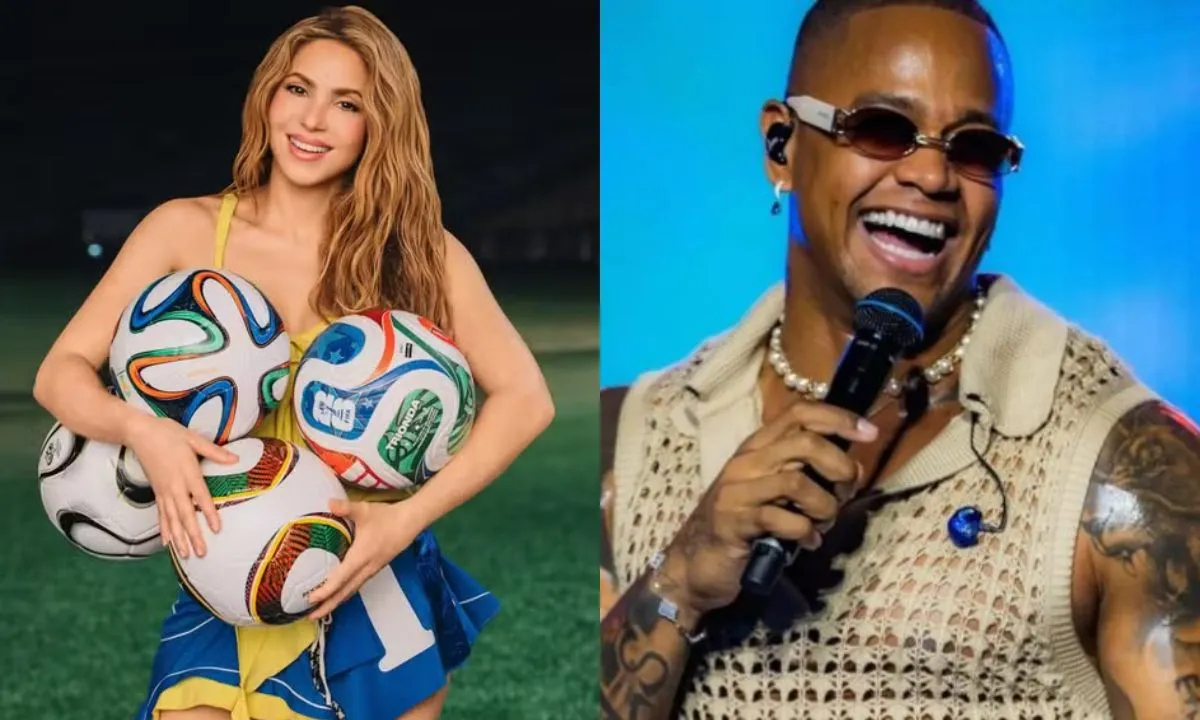 Shakira convoca Leo Santana e Filipe Ret para música da Copa